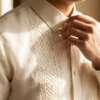 Premium Piña Barong close up.