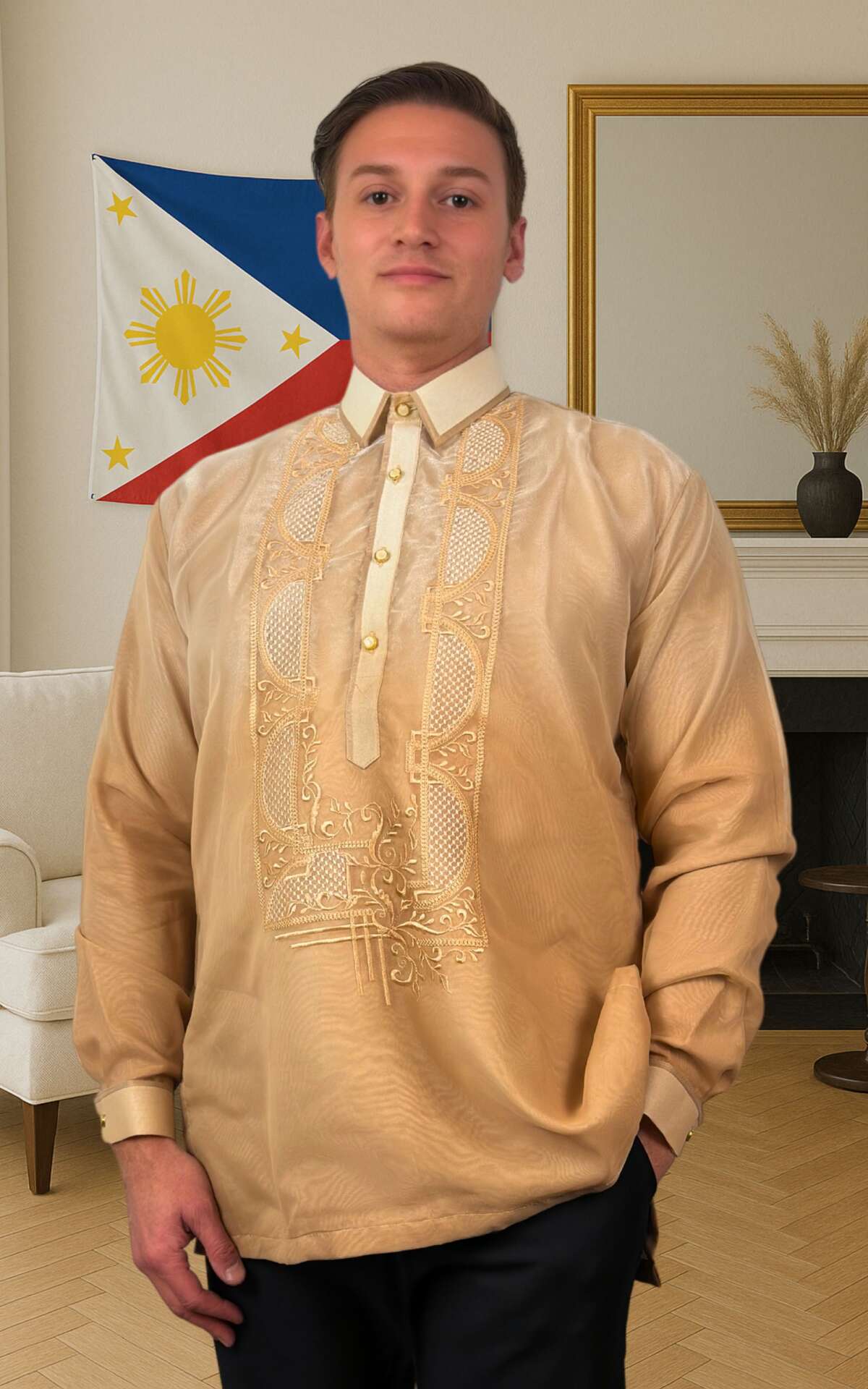 Barong Filipino front view