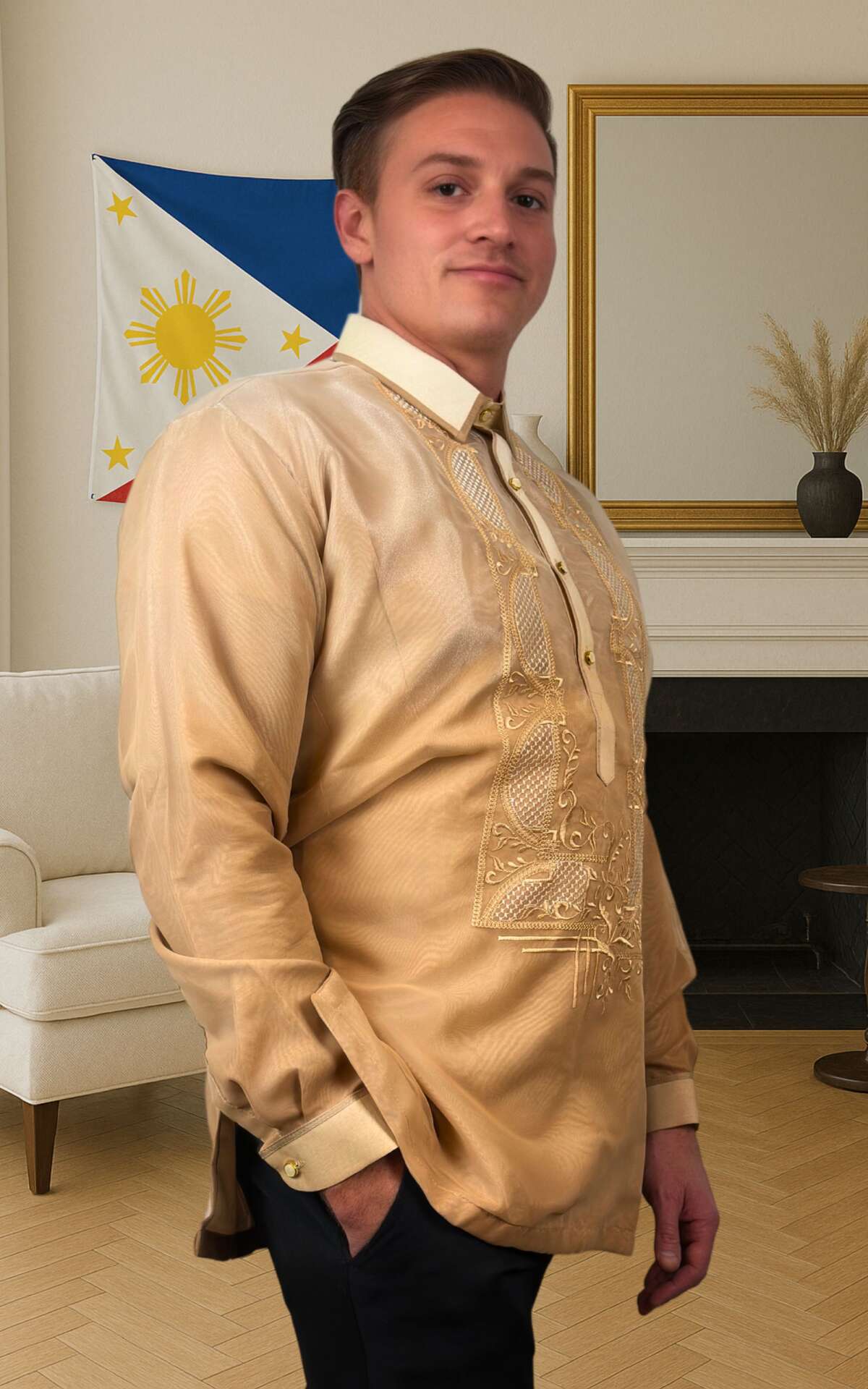 Barong Filipino right view