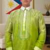 green-barong-front-view Green barong Filipino front view