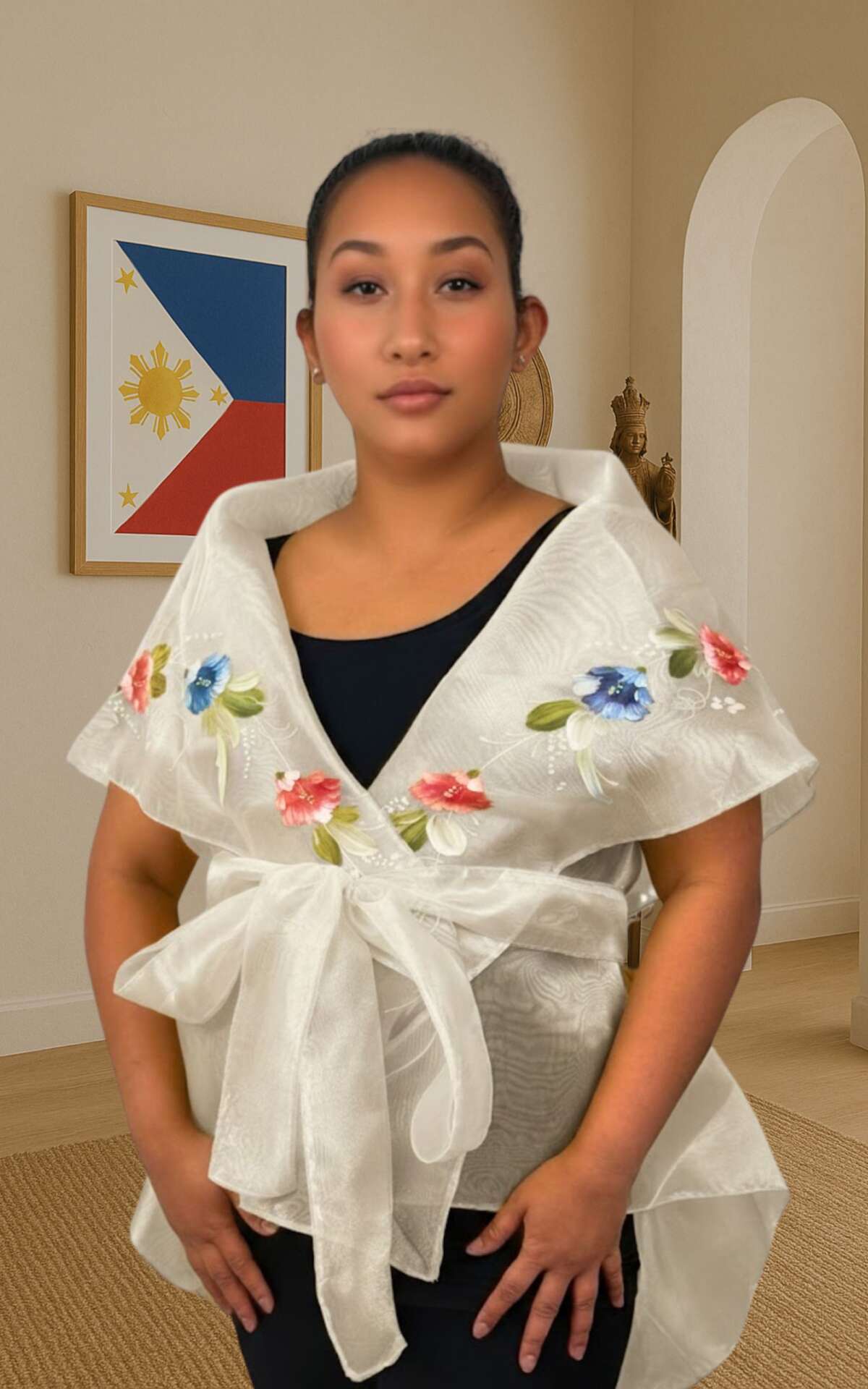 filipina-panuelo-beige filipina panuelo beige