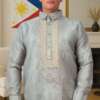 gray-barong-front-view Gray barong Filipino front view