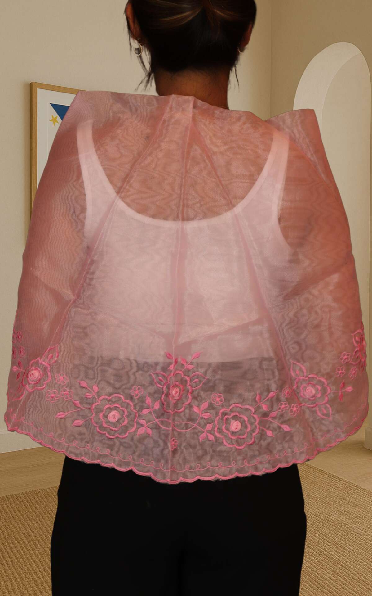Pink alampay back view