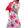 Flower Mestiza Dress with Butterfly Shoulders