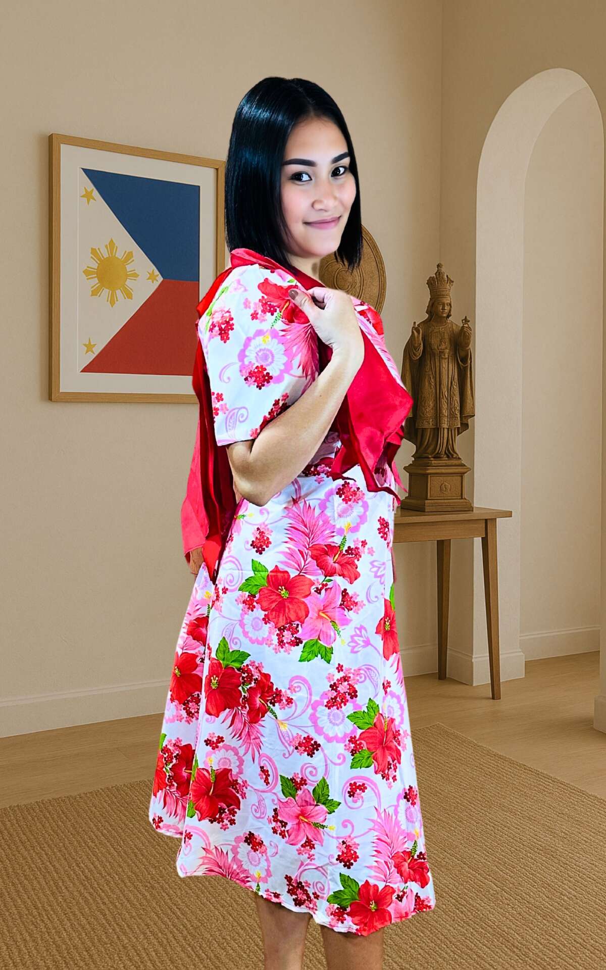 Mestiza dress floral right view
