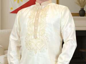 Man Wearing Barong Tagalog in the USA