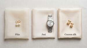 Silk textures with matching accessories