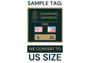 Barong US Size Tag