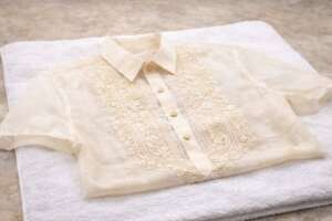 Barong Tagalog air drying