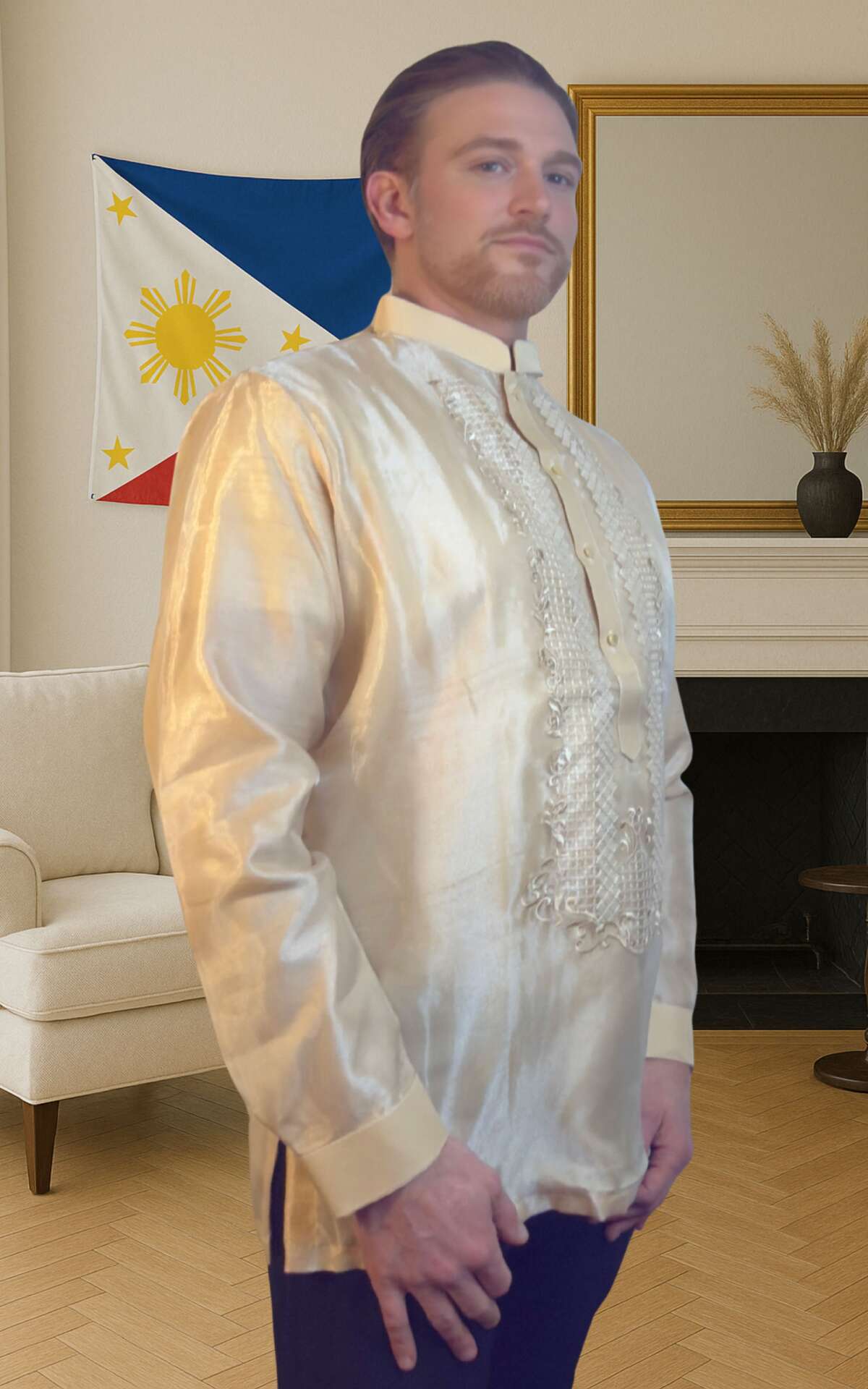 Barong Filipino right view