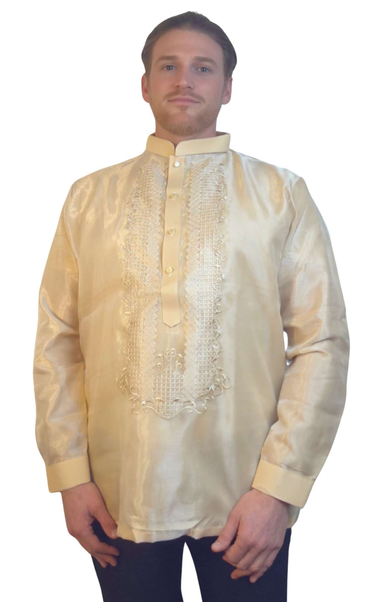 Beige Barong Filipino