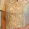 beige-modern-blouse-close-view Beige modern blouse close view