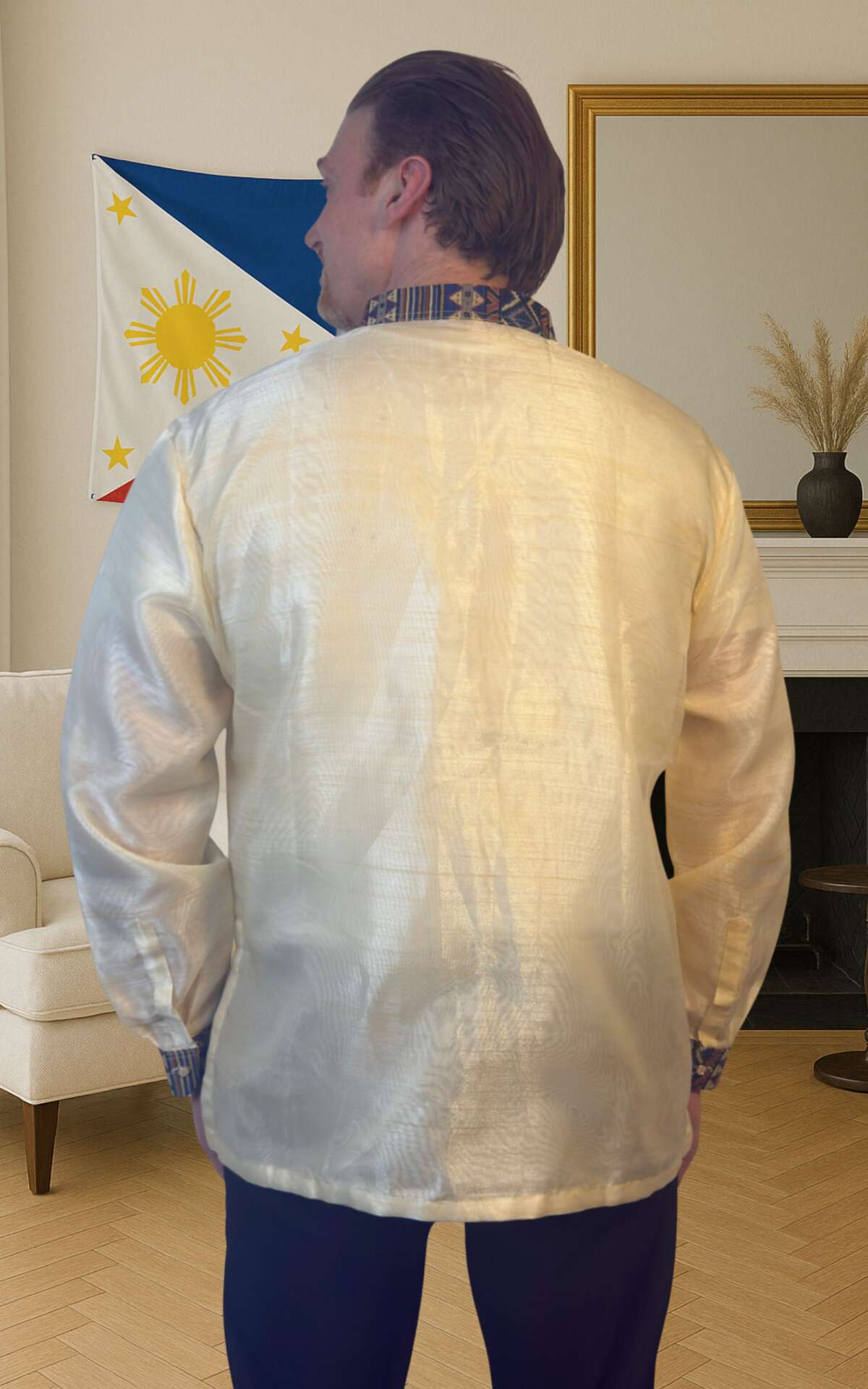 Ethnic barong back view