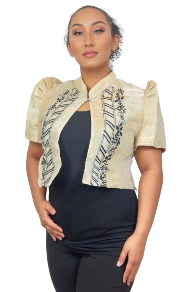 Modern Bolero — Beige & Black