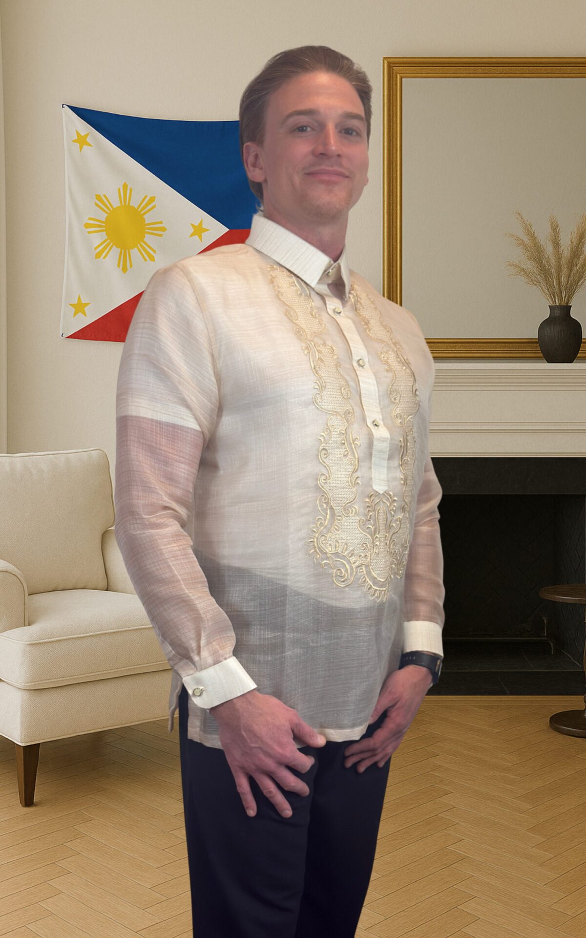 Left cocoon barong