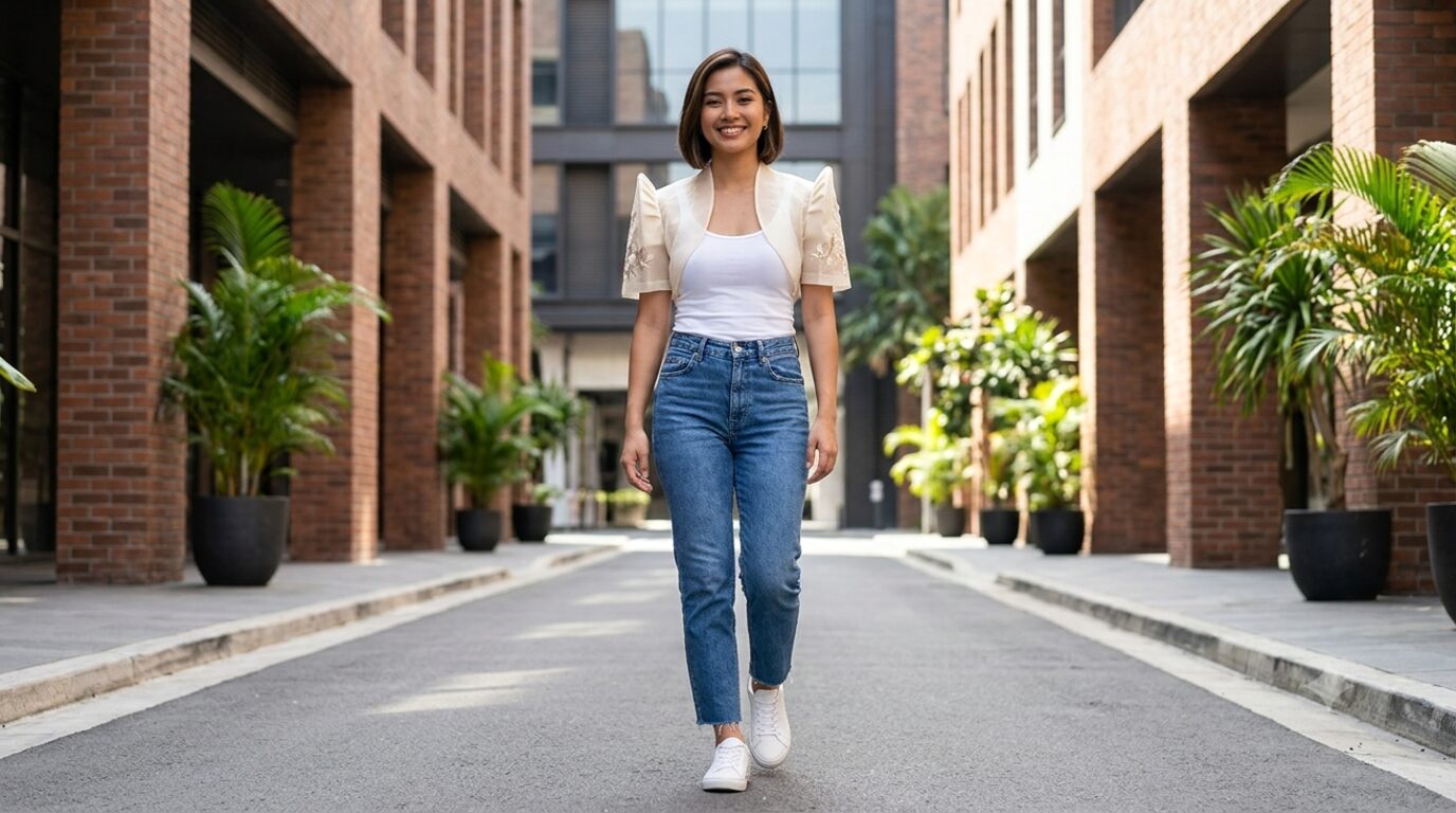 How to Style a Filipiniana Bolero with Denim