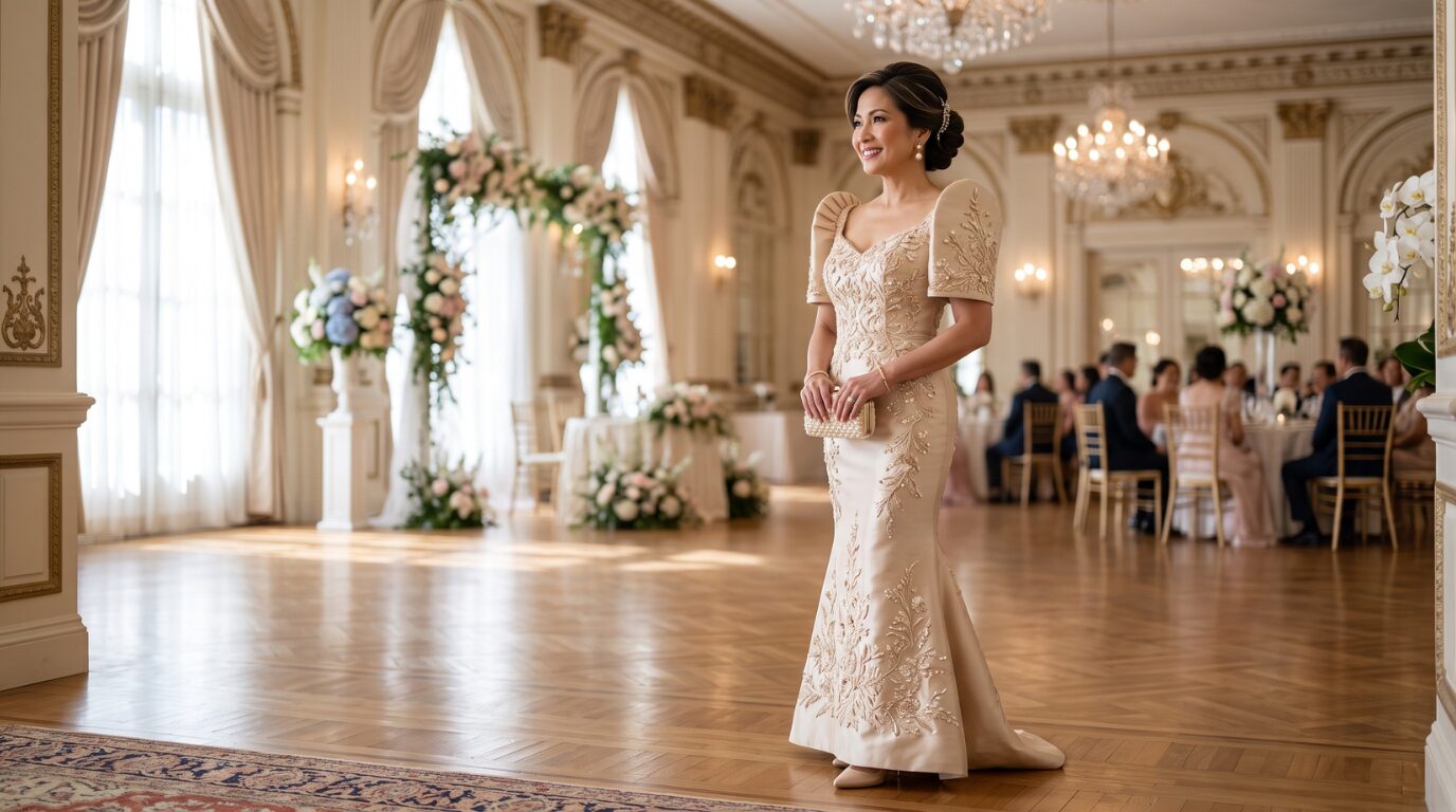 Elegant terno gown