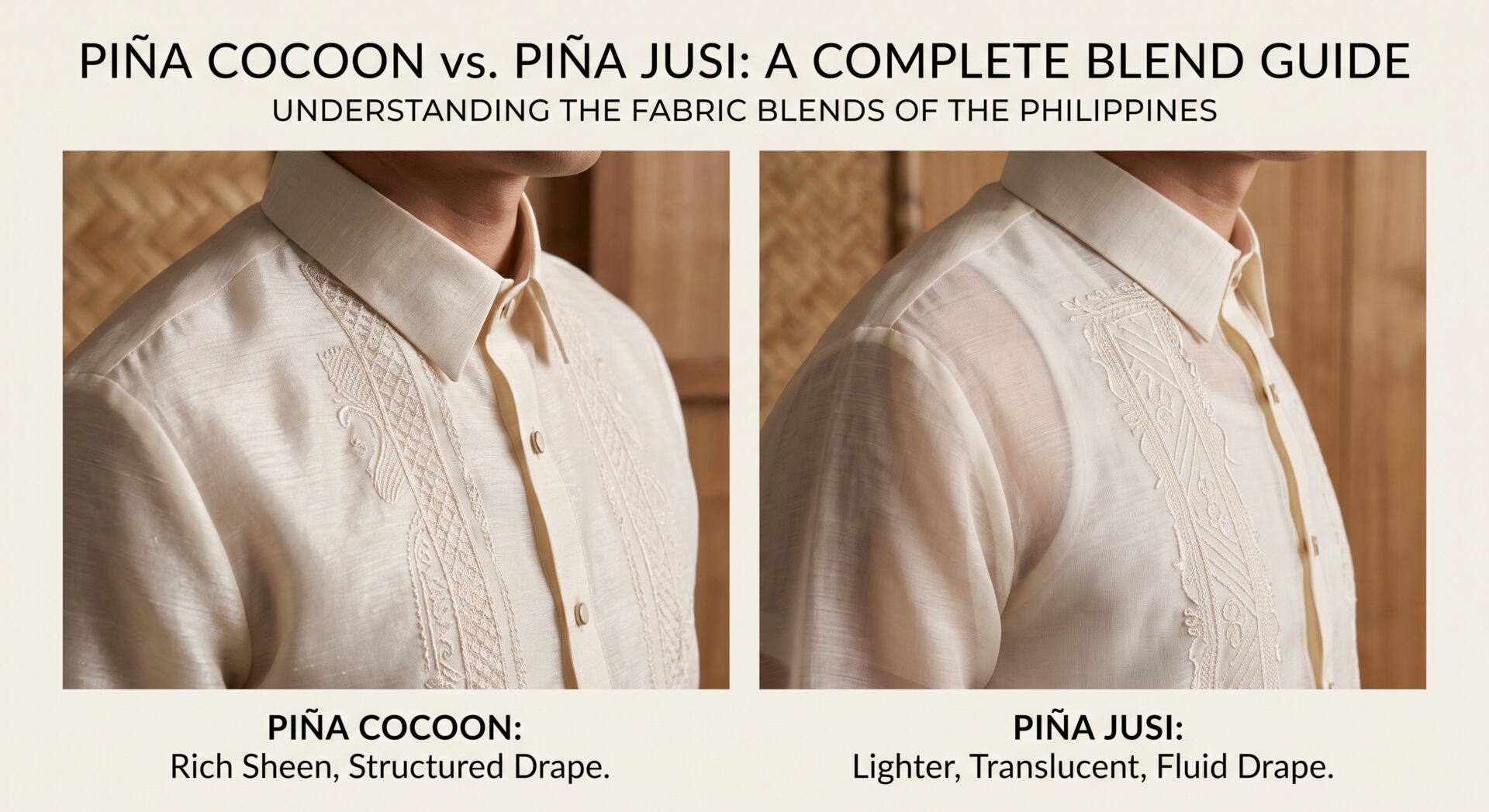 Piña blend comparison.