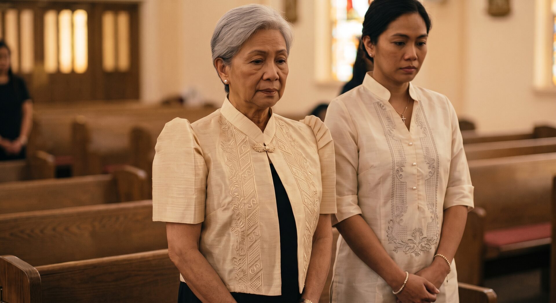 Women in bolero and Filipiniana.