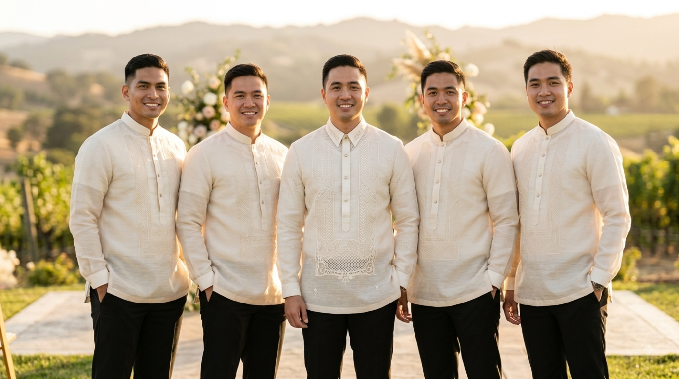 Barong Tagalog Groomsmen Guide: Colors, Cuts & Styling