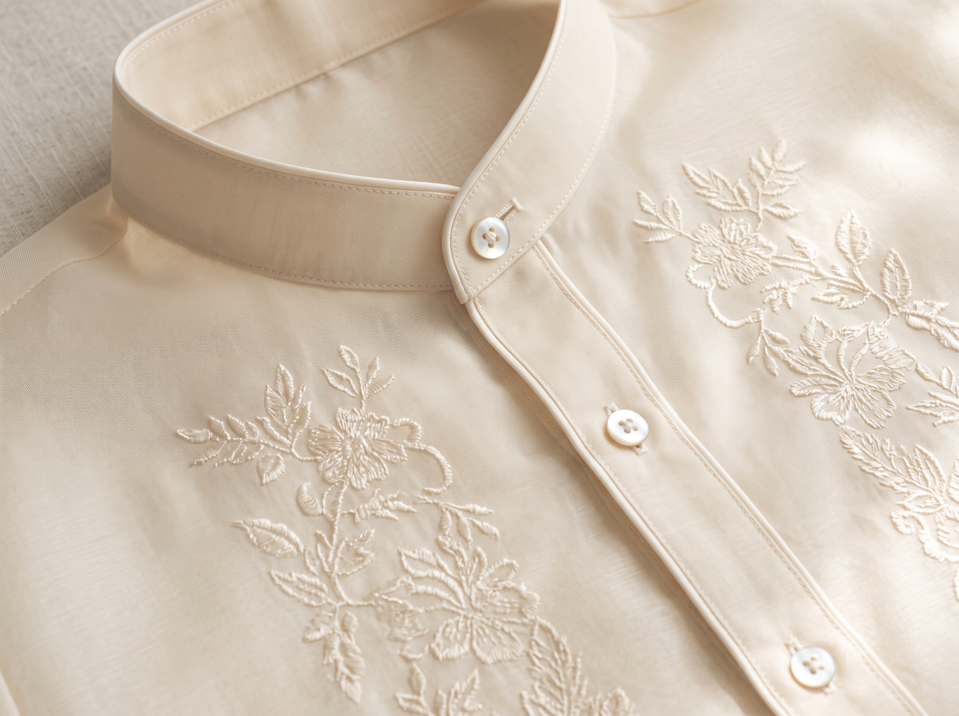 Barong Tagalog embroidery