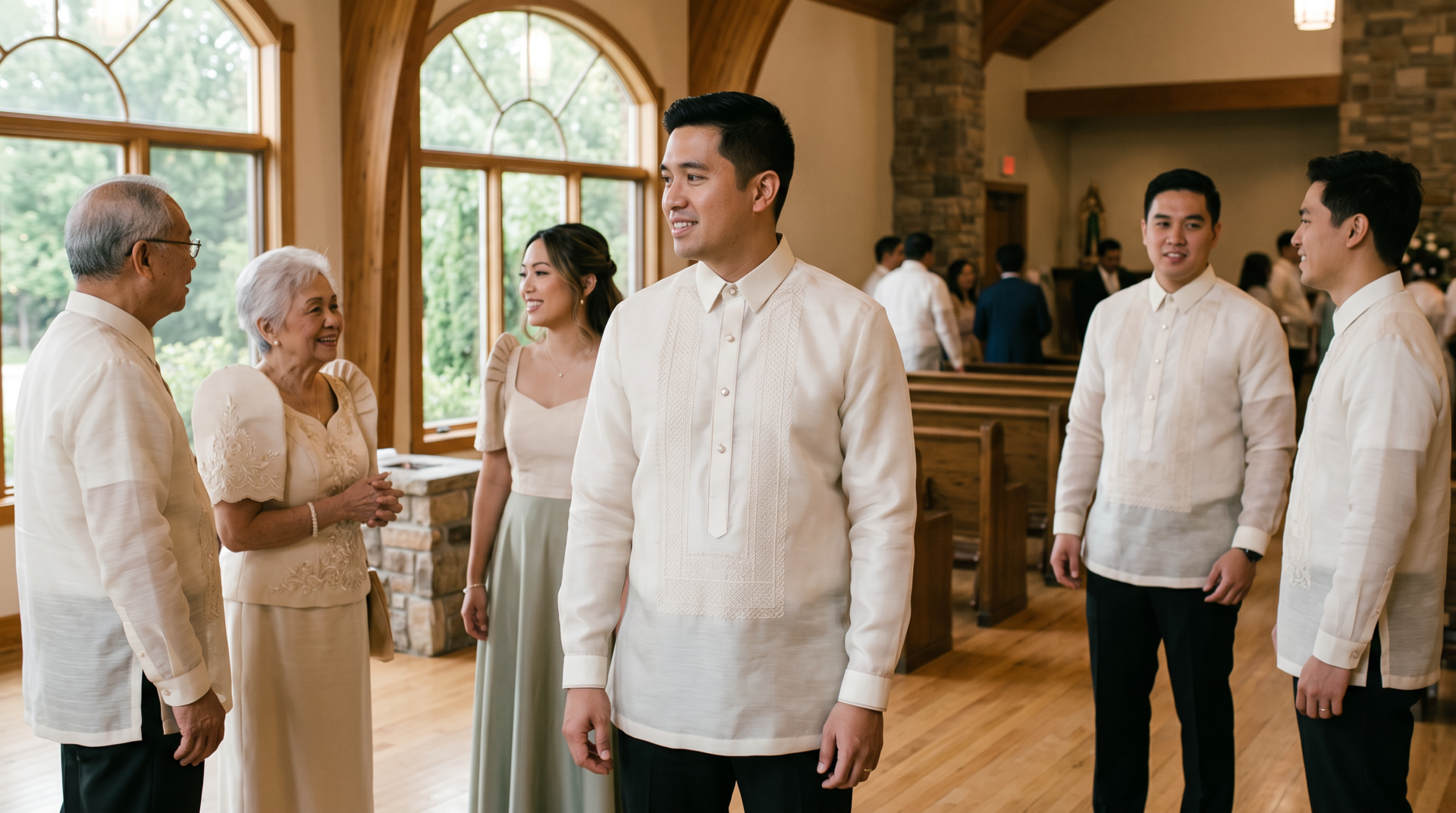 Barong Tagalog wedding