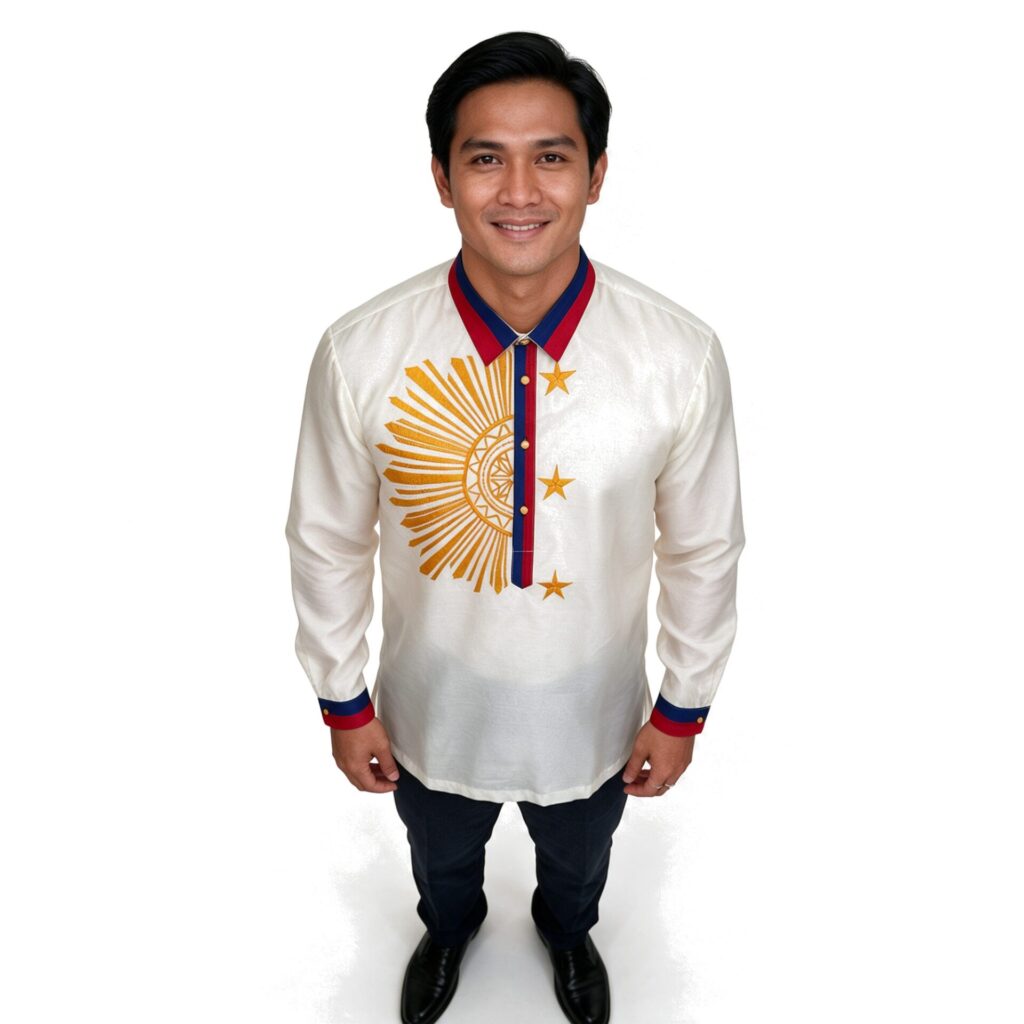 Sinag Philippine Flag Barong Tagalog