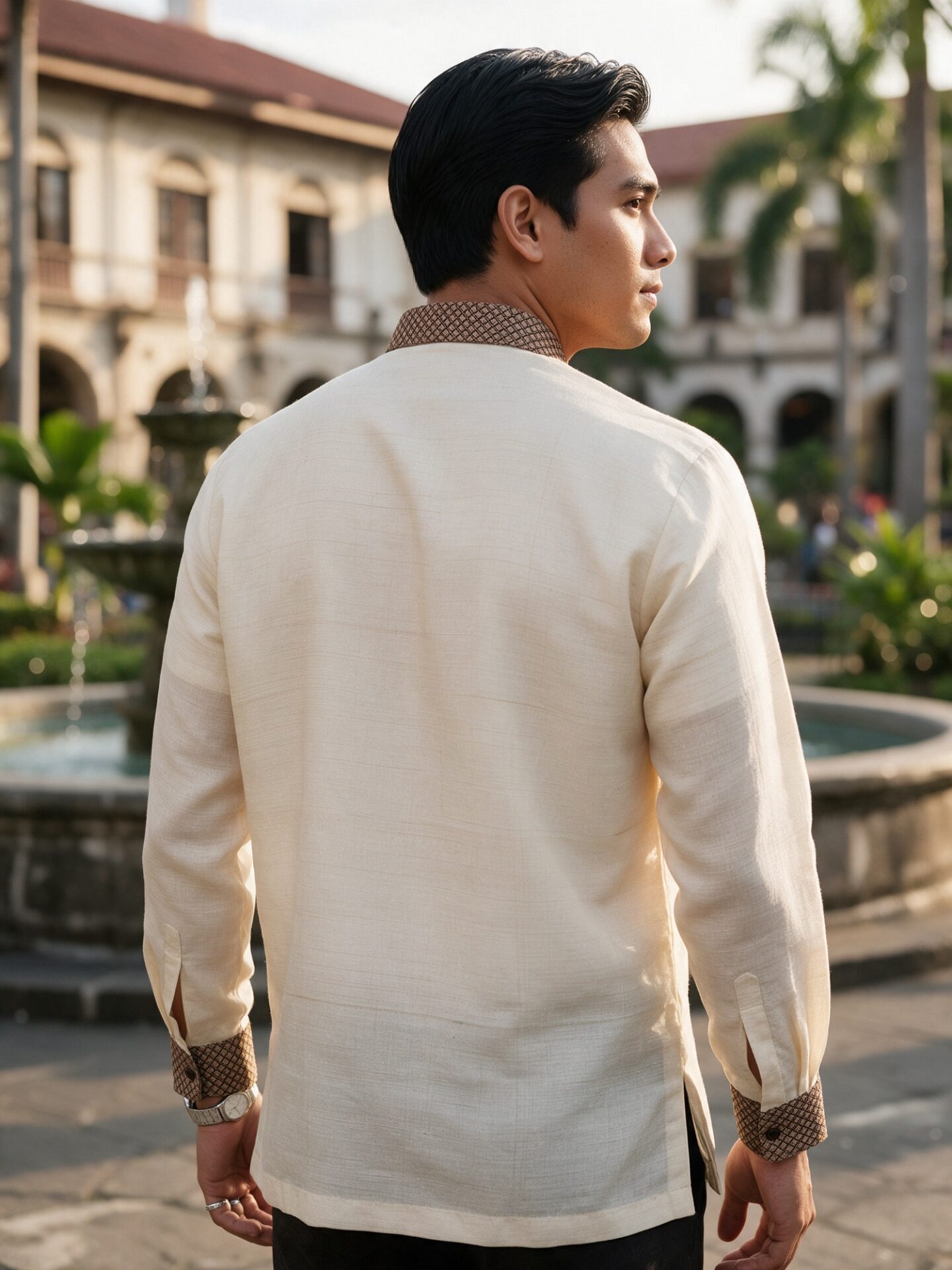 m025 barong tagalog back view