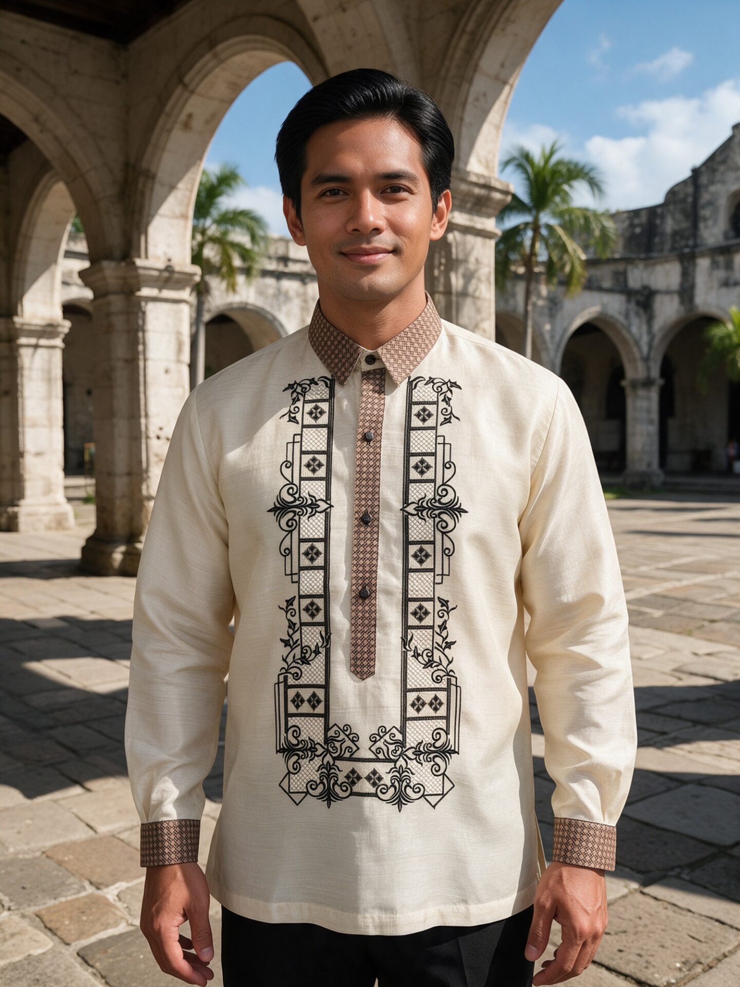 m025 barong tagalog courtyard view