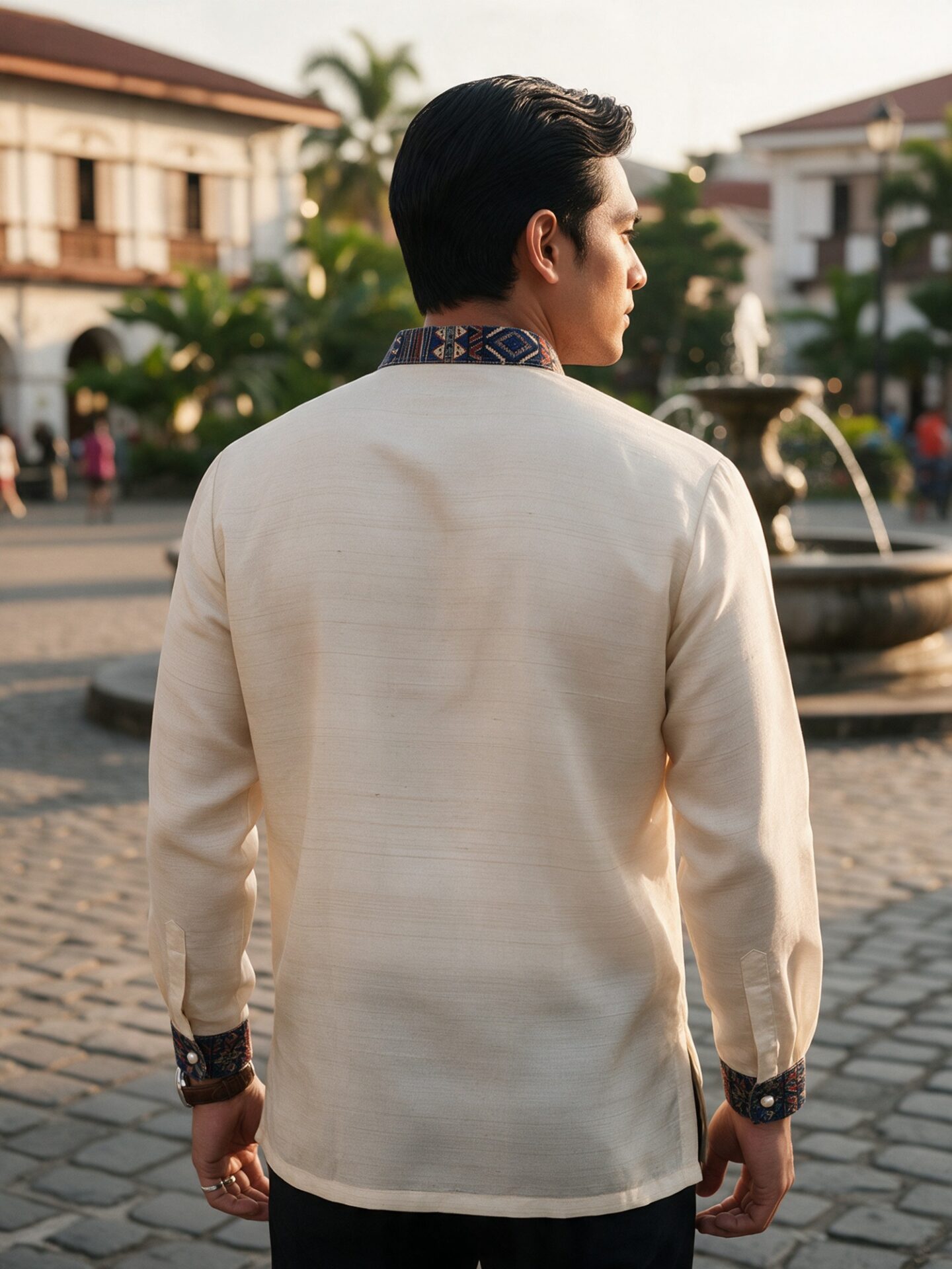 m027 barong tagalog back view
