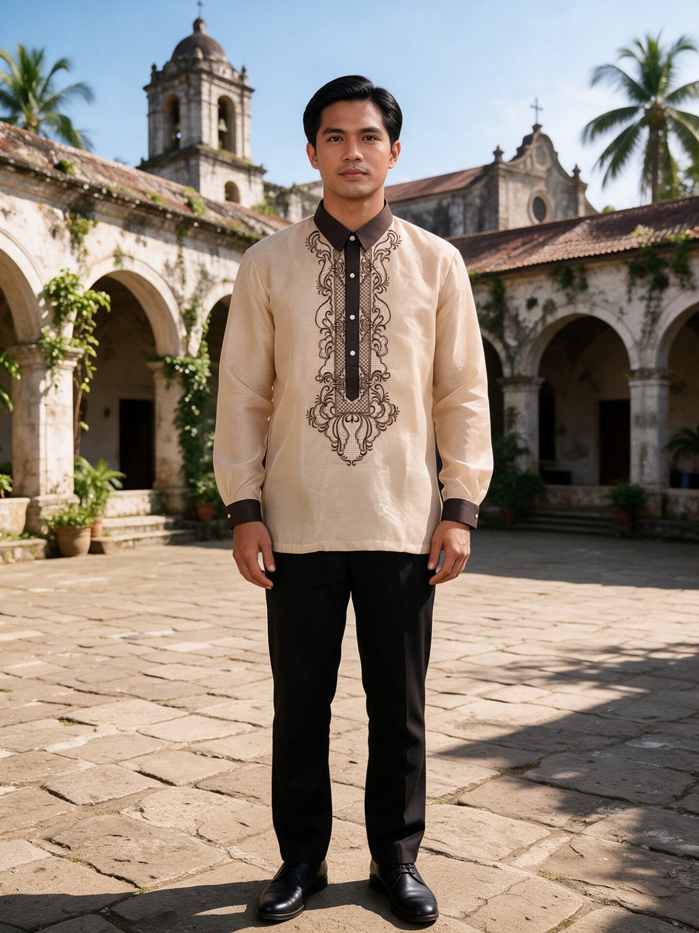 m028 barong tagalog courtyard view