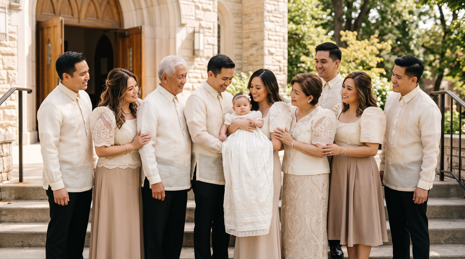 Filipino Family Baptism