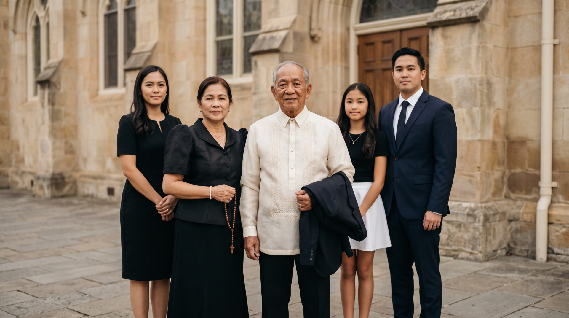 Filipino family funeral