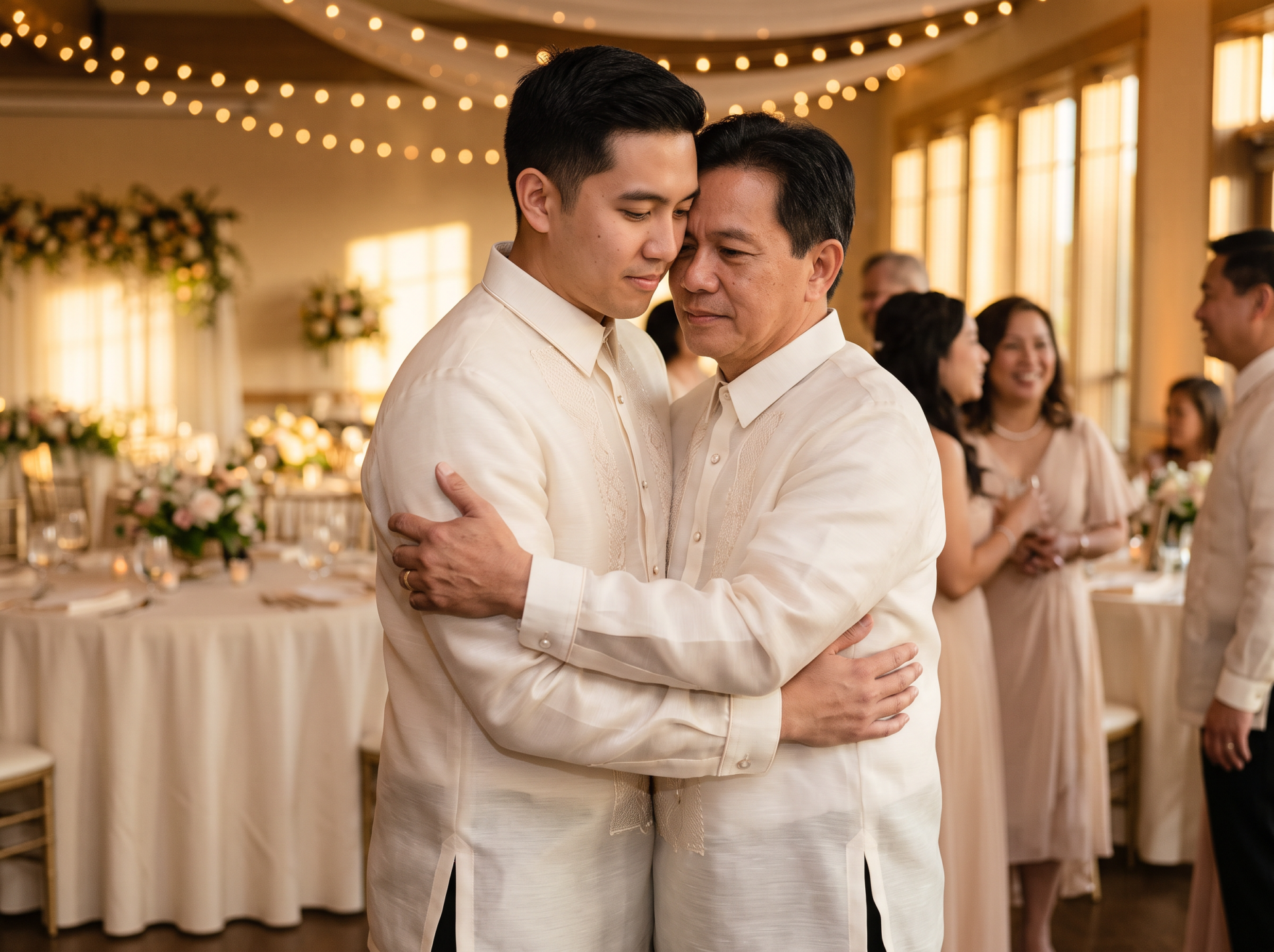 Groom barong coat